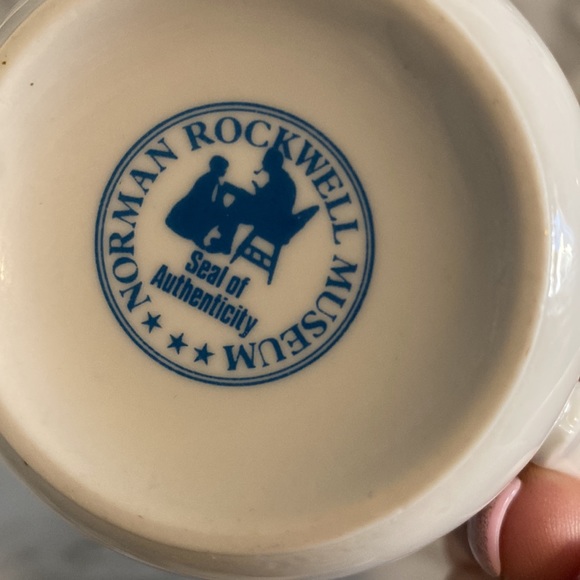 Vintage Norman Rockwell 1980s set of two mugs Boat craftsman and little boy - Picture 5 of 5